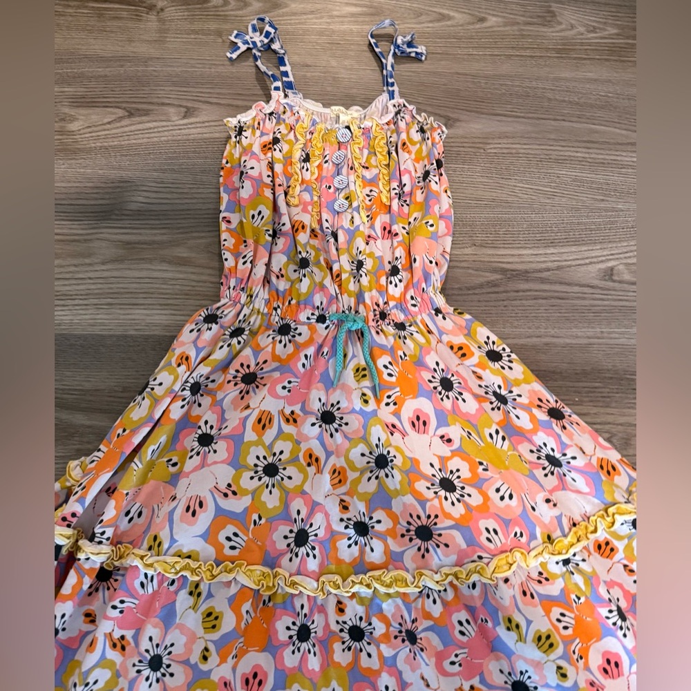 Matilda Jane Tell Me More Floral Maxi Dress The Adventure Begins Girls size 8 - Picture 13 of 15
